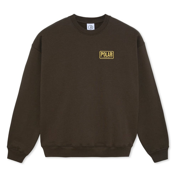 Polar Dave Crewneck Hearthquake Sweatshirt - Brown - Streetart.fr