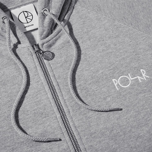 Polar Default Zip Hoodie Sweat Zip A Capuche - Heather Grey - Streetart.fr