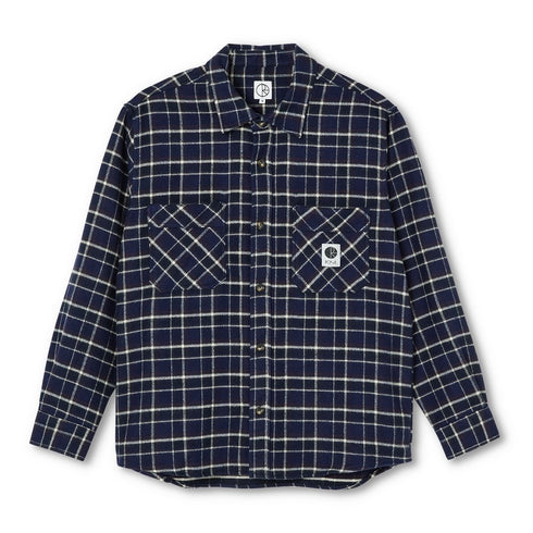 Polar Flannel Shirt Chemise - Rich Navy - Streetart.fr