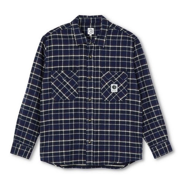 Polar Flannel Shirt Chemise - Rich Navy - Streetart.fr