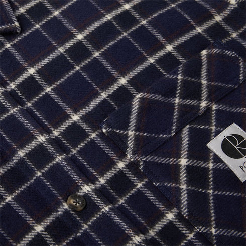 Polar Flannel Shirt Chemise - Rich Navy - Streetart.fr