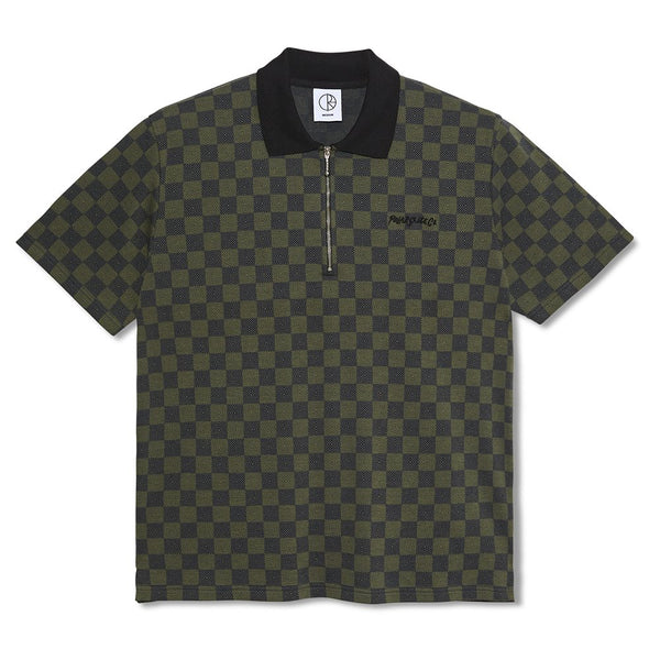 Polar Jacques Polo Shirt Polo Checkered Black Green - Streetart.fr