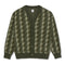 Polar Louis Cardigan Houndstooth - Green - Streetart.fr