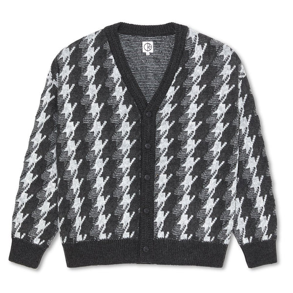 Polar Louis Cardigan Houndstooth - Grey - Streetart.fr