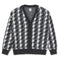 Polar Louis Cardigan Houndstooth - Grey - Streetart.fr