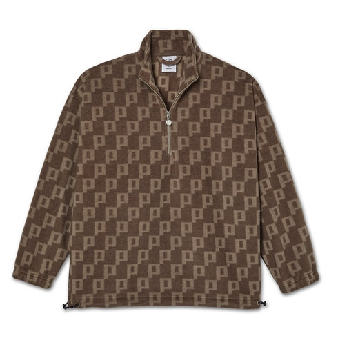 Polar P Fleece Pullover Sweat A Capuche - Light Brown - Streetart.fr