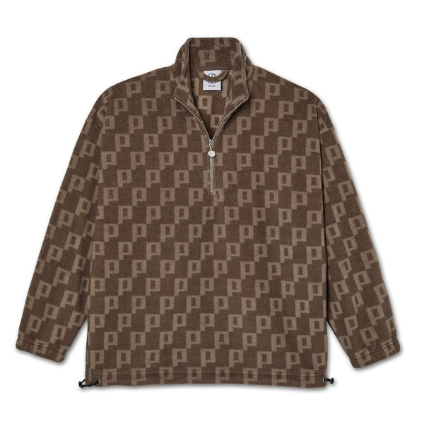 Polar P Fleece Pullover Sweat A Capuche - Light Brown - Streetart.fr