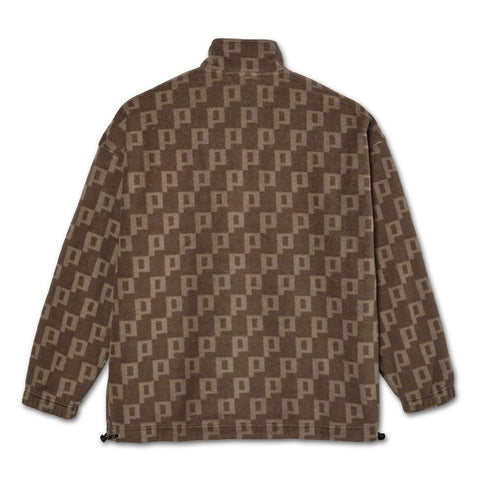 Polar P Fleece Pullover Sweat A Capuche - Light Brown - Streetart.fr