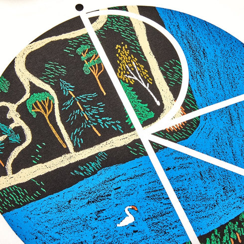 Polar Slottsparken Fill Logo T-Shirt White - Streetart.fr