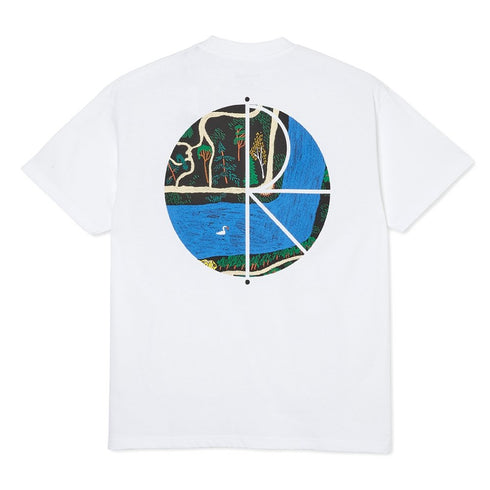 Polar Slottsparken Fill Logo T-Shirt White - Streetart.fr