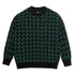 Polar Zig Zag Knit Sweater - Black / Dark Teal - Streetart.fr