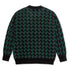 Polar Zig Zag Knit Sweater - Black / Dark Teal - Streetart.fr