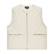 Stussy Diamond Quilted Vest - Cream - Streetart.fr