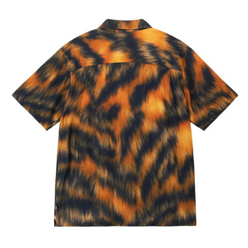 Stussy Fur Print Ss Shirt - Tiger - Streetart.fr