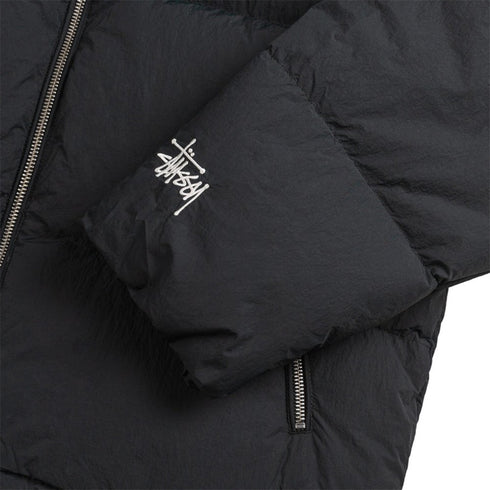 Stussy Nylon Down Puffer Jacket Black - Streetart.fr