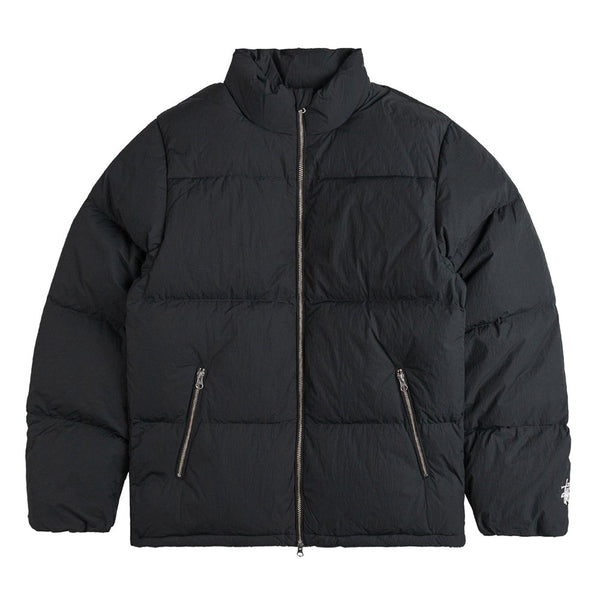 Stussy Nylon Down Puffer Jacket Black - Streetart.fr