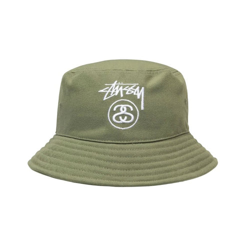 Stussy Stock Lock Deep Bucket Hat Olive 1321175 Oliv - Streetart.fr