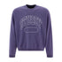 Stussy Varsity Oversized Sweat Crew Knit Washed Blue - Streetart.fr