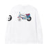 Tired Moto Sports T-Shirt Manches Longues - White - Streetart.fr