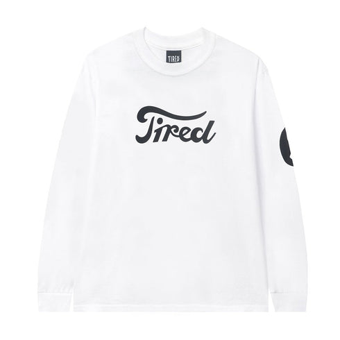 Tired Moto Sports T-Shirt Manches Longues - White - Streetart.fr