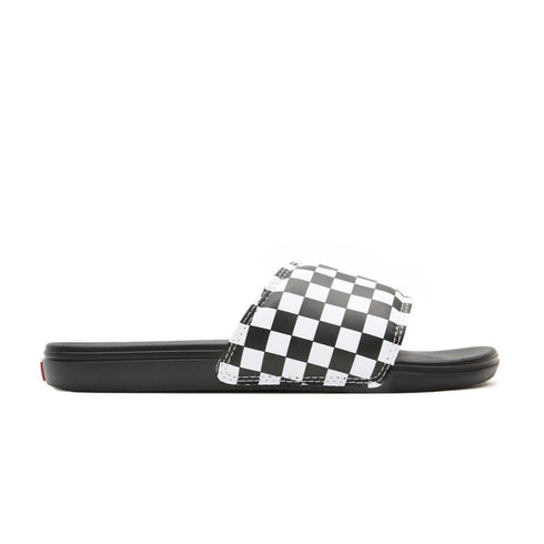Vans La Costa Slide-On Claquette Checkerboard - True White / Black - Streetart.fr