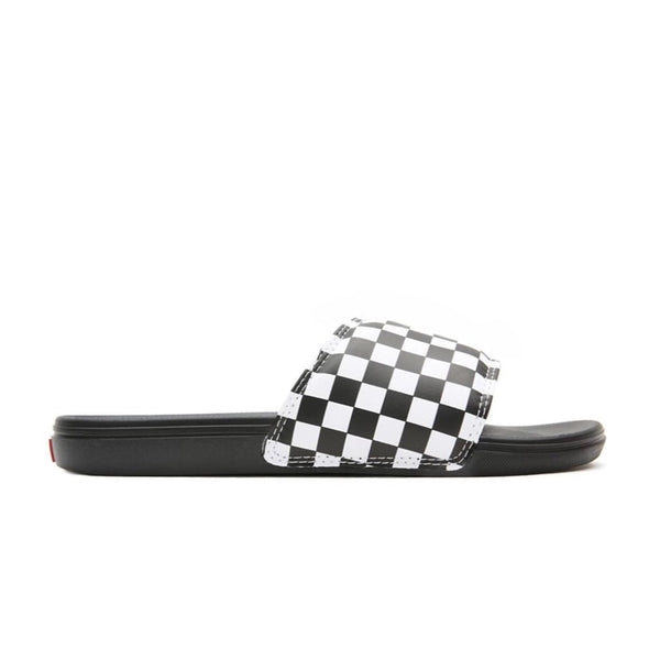 Vans La Costa Slide-On Claquette Checkerboard - True White / Black - Streetart.fr