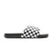 Vans La Costa Slide-On Claquette Checkerboard - True White / Black - Streetart.fr