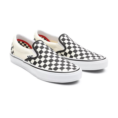 Vans Skate Slip On Checkerboard - Black / Off White - Streetart.fr