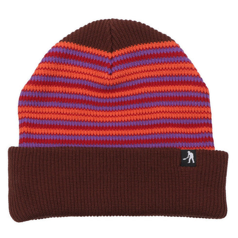 Passport Organic Cotton Stripe Beanie - Orange