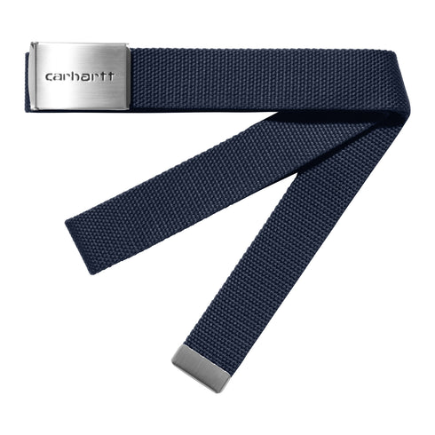 Carhartt WIP Clip Belt Chrome Air Force Blue — ceinture