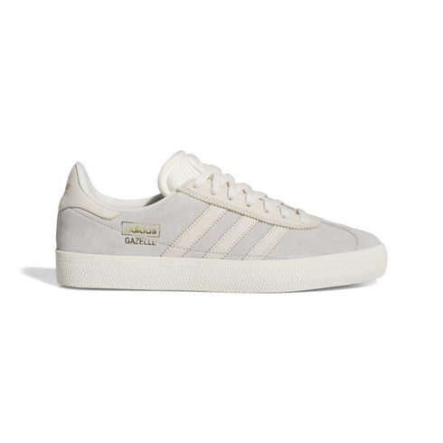 Adidas Gazelle - Adv Grey / Cloud White / Gold Metallic — chaussures