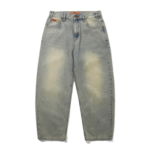 Butter Baggy Denim Jeans - Distressed Light Blue - Streetart.fr