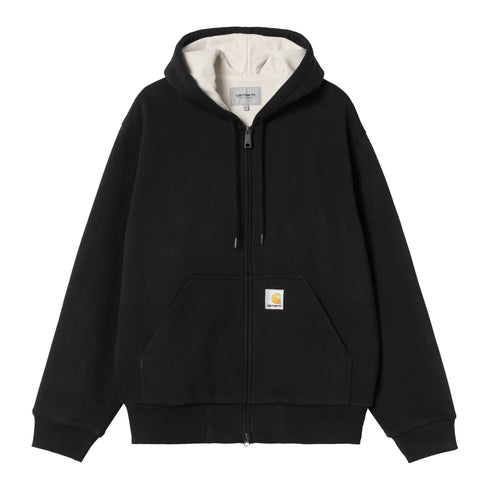Carhartt WIP Active Sweat Jacket - Black Stone Wash - Streetart.fr