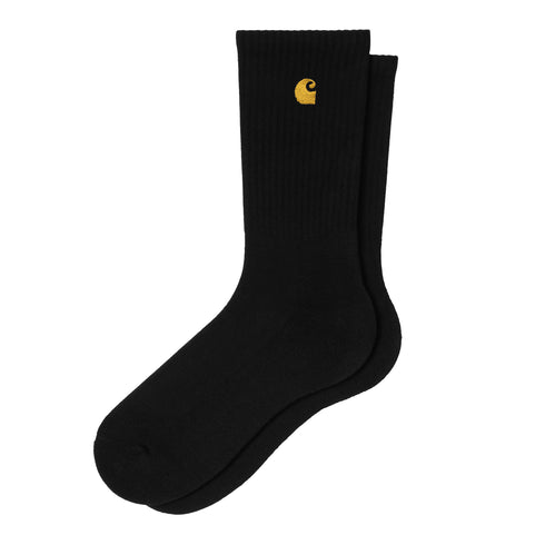 Carhartt WIP Chase Socks - Black / Gold — chaussettes