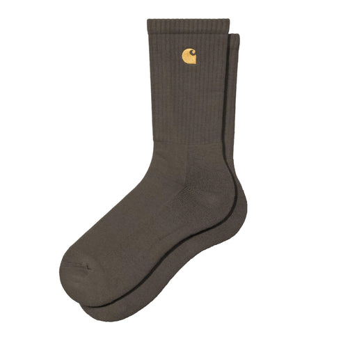 Carhartt WIP Chase Socks - Shungite / Gold - Streetart.fr