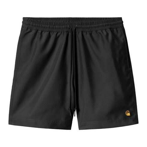 Carhartt WIP Chase Swim Trunk - Black / Gold — short de bain
