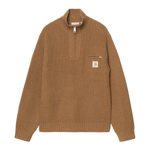 Carhartt Wip Detroit Half Zip Sweater - Wip H Brown - I035398_3TG_XX
