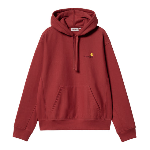 Carhartt WIP Hooded American Script - Tuscany — sweat à capuche