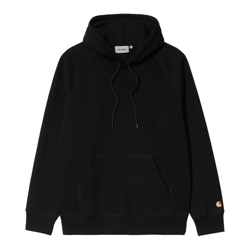 Carhartt WIP Hooded Chase - Black / Gold — sweat à capuche