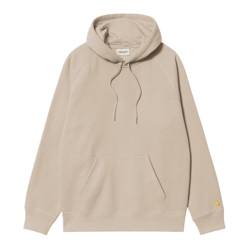 Carhartt WIP Hooded Chase - Fleur De Sel / Gold — sweat à capuche