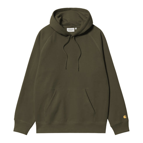 Carhartt WIP Hooded Chase - Olive / Gold — sweat à capuche