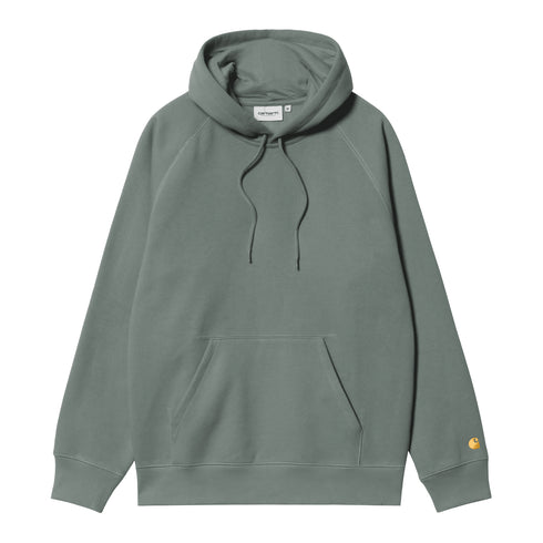 Carhartt WIP Hooded Chase - Velvet Green / Gold — sweat à capuche