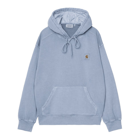 Carhartt WIP Hooded Nelson - Gentle Blue Garment — sweat à capuche