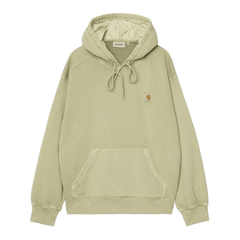 Carhartt WIP Hooded Nelson - Gentle Green Garment — sweat à capuche