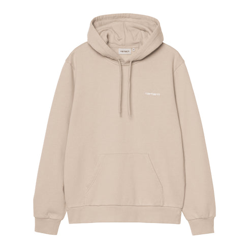 Carhartt WIP Hooded Script Embroidery - Fleur De Sel — sweat à capuche