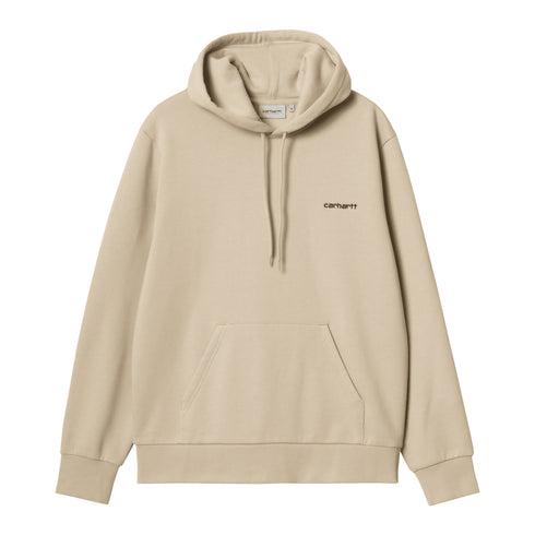 Carhartt WIP Hooded Script - Embroidery Wall / Black — sweat à capuche