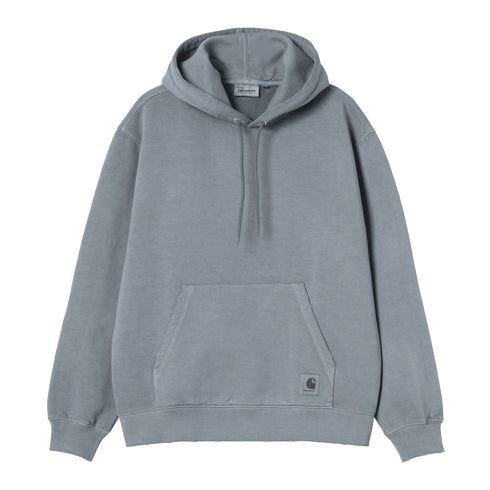 Carhartt WIP Hooded Torion - Off Blue Grind Wash — sweat à capuche
