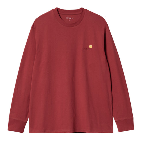 Carhartt WIP L/S American Script T-Shirt Manches Longue Tuscany — t-shirt manches longues
