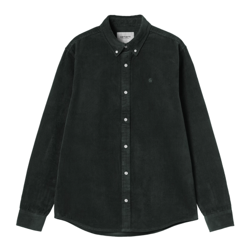 Carhartt WIP L/S Madison Cord Shirt - Raven - Streetart.fr