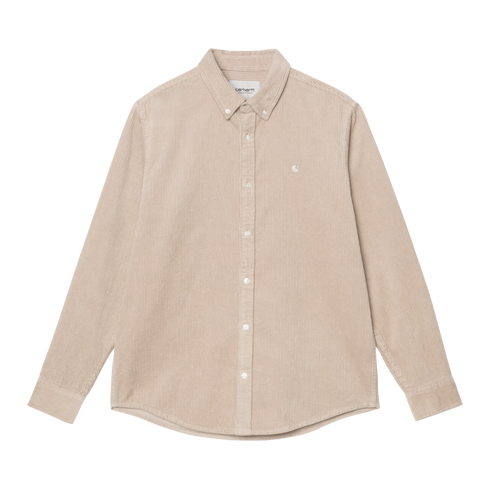 Carhartt WIP L/S Madison Cord Shirt - Wall - Streetart.fr